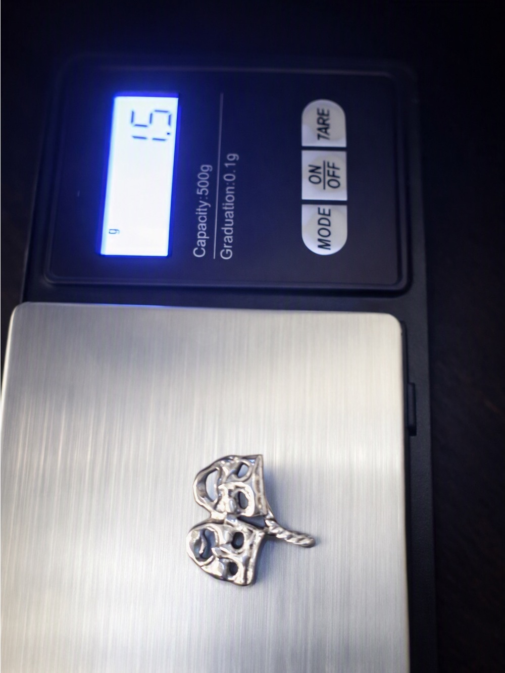 925 Sterling Silver Comedy & Tragedy Mask Charm – 1” Theatrical Pendant - Picture 6 of 7